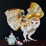 A SPOONFUL OF SUGAR - OIL ON CANVAS  image size 24" x 24"