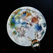TO BOLDLY GO&hellip;&hellip; - OIL ON CANVAS  image size 8" x 8"