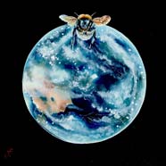 HOMEWARD BOUND - OIL ON CANVAS  image size 8" x 8"
