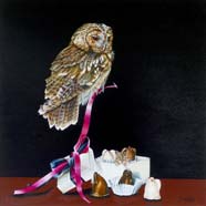 THE PROMISE OF SWEET DELIGHT - OIL ON CANVAS  image size 16" x 16"