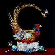 THE REFECTORY BELL - OIL ON CANVAS  image size 20" x 20"