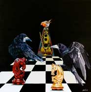 End-Game - Oil on canvas - image size 24 inches x 24 inches